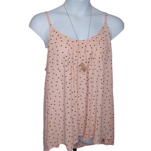 TORRID Peach Mini Hearts Babydoll Cami Camisole Size 2X